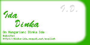 ida dinka business card